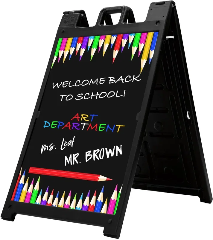 Signicade Deluxe A-frame Imprinted Chalkboard Kit (Single-Sided) — view 6