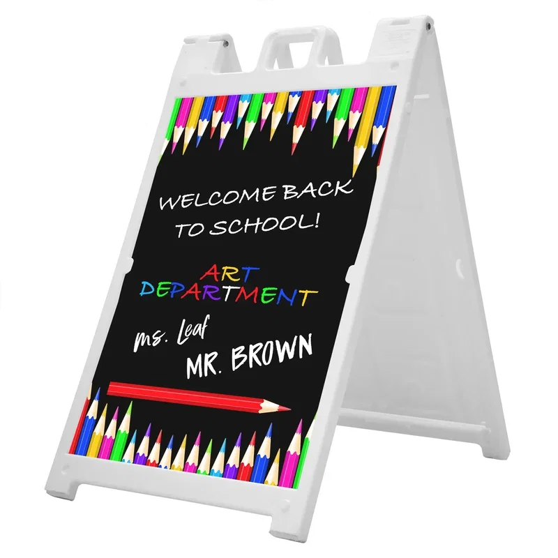 Signicade Deluxe A-frame Imprinted Chalkboard Kit (Single-Sided) — view 7
