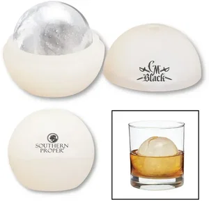 Branded Ice Ball Maker - 2.5" Silicone