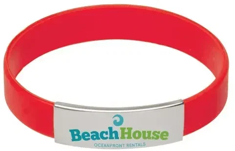 Silicone Bracelet w/Metal Accent — view 10