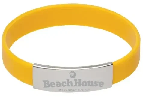 Silicone Bracelet w/Metal Accent — view 11