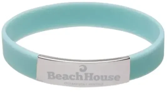 Silicone Bracelet w/Metal Accent — view 12