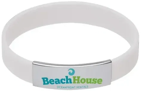 Silicone Bracelet w/Metal Accent — view 13