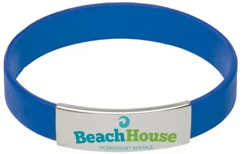 Silicone Bracelet w/Metal Accent — view 5
