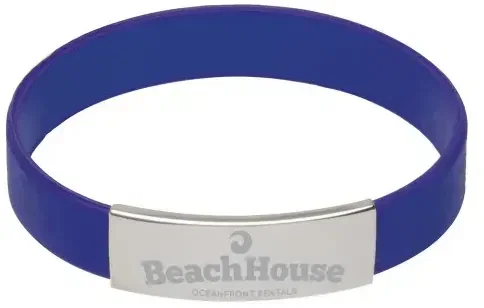 Silicone Bracelet w/Metal Accent — view 6