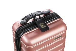 Silicone Wrap Luggage Tag With Rotating Card Panel