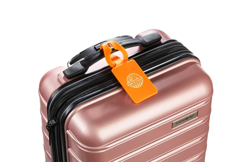 Lineup of Silicone Luggage Tags in multiple color options