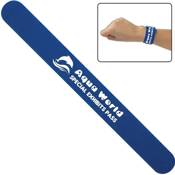 Custom Silicone Slap Bracelet — view 2