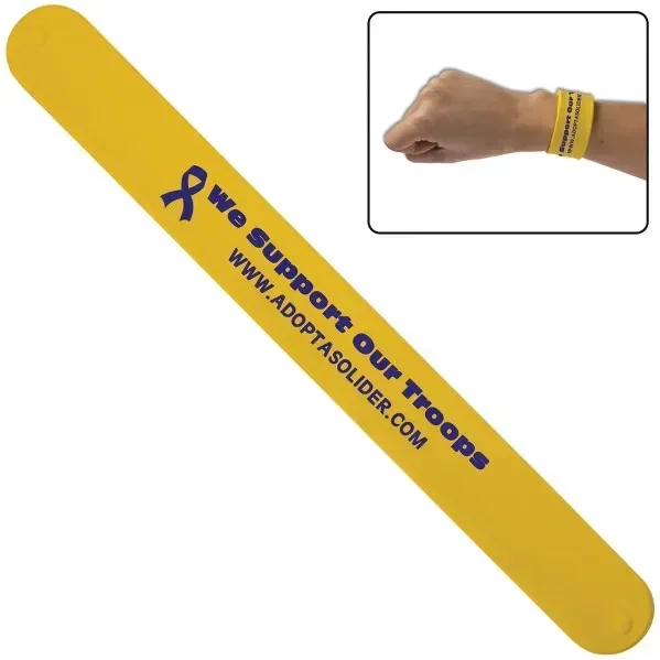Custom Silicone Slap Bracelet — view 3