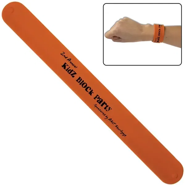 Custom Silicone Slap Bracelet — view 4