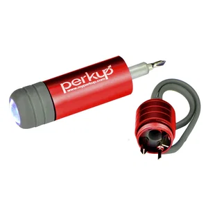 25 Lumen Flashlight Screwdriver with Silicone Strap, 7.25" x 0.88" x 0.88" Aluminum, Laser Imprint