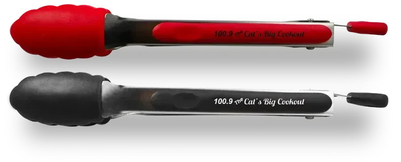Silicone Tongs. Silicone kitchen tongs with stainless frame for hot food serving