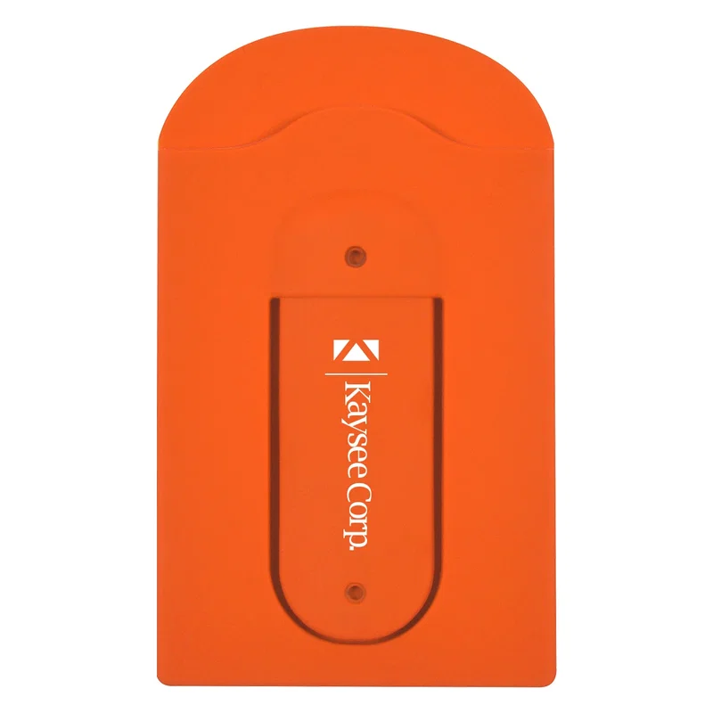 Silicone Vent Phone Wallet With Stand — view 3