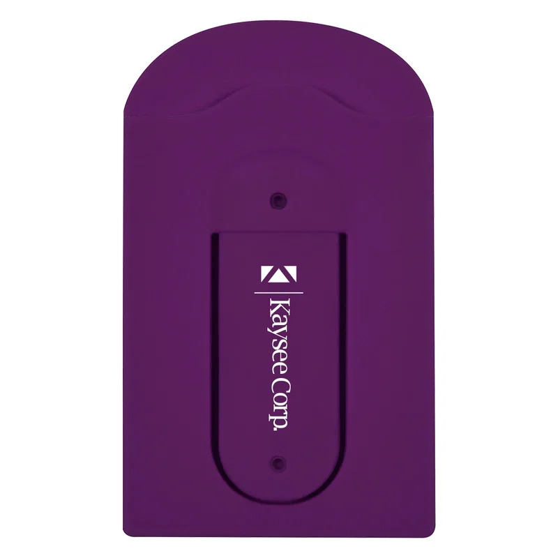 Silicone Vent Phone Wallet With Stand — view 4