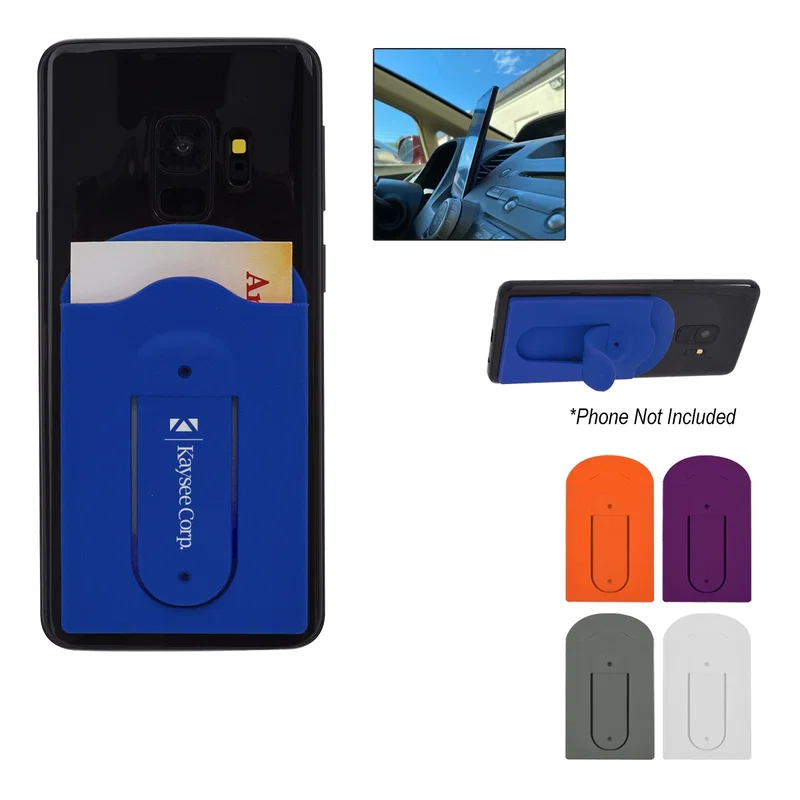 Silicone Vent Phone Wallet With Stand — view 7