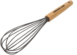 Customized Bamboo Handle Silicone Whisk