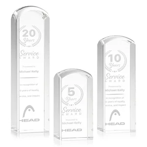 Optical Crystal Award with a Smooth Rounded Top