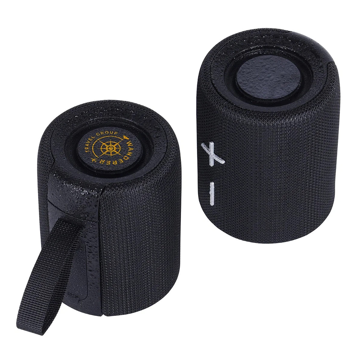 Side profile of the promotional Silo 20W Dual Wireless Speaker Set