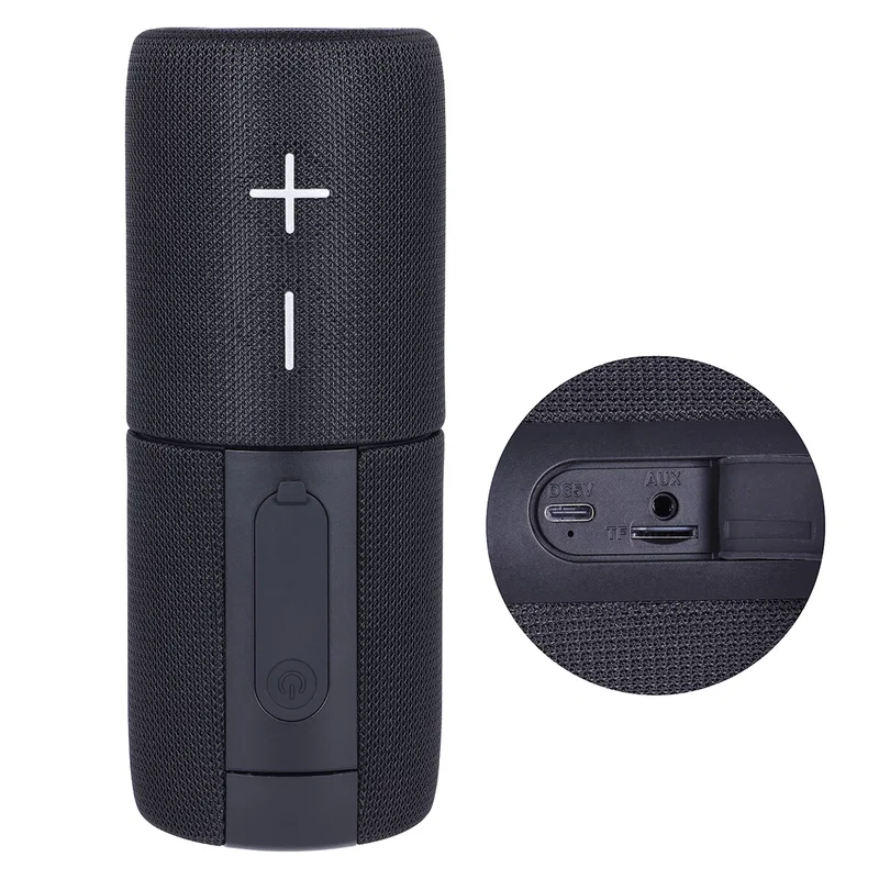 Silo IPX5 Waterproof Speaker Set in use outdoors, promotional speaker lifestyle shot