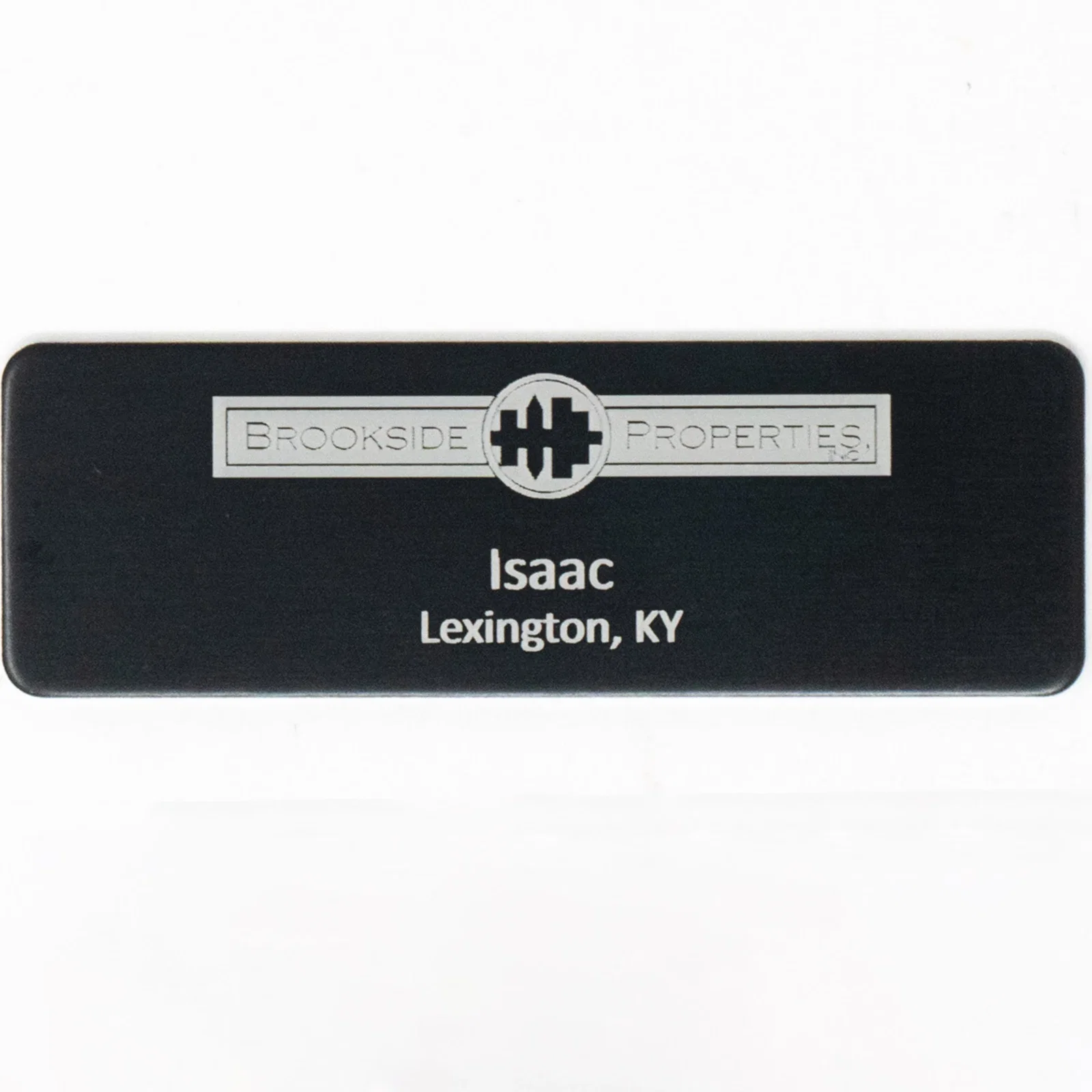 Silver City Metal Name Badge: 1" x 3"