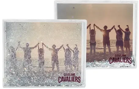 Silver Glitter Desktop Photo Frame — view 2