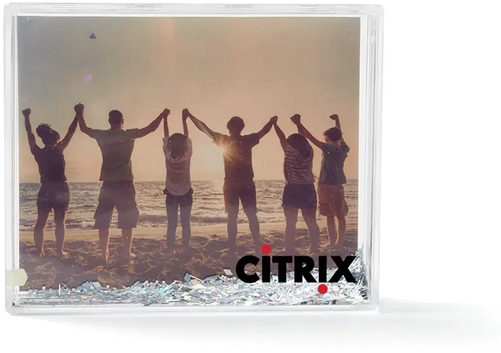Silver Glitter Desktop Photo Frame — view 3