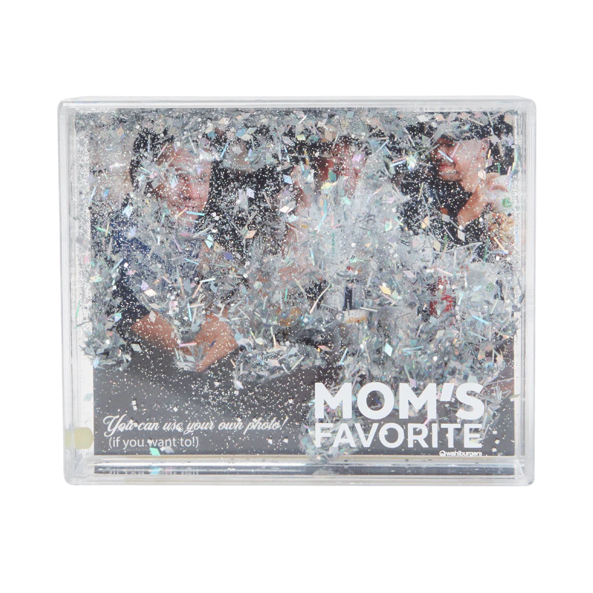 Silver Glitter Desktop Photo Frame