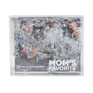 Silver Glitter Desktop Photo Frame
