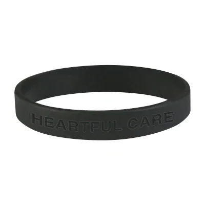 Lime green band photographed against a white background