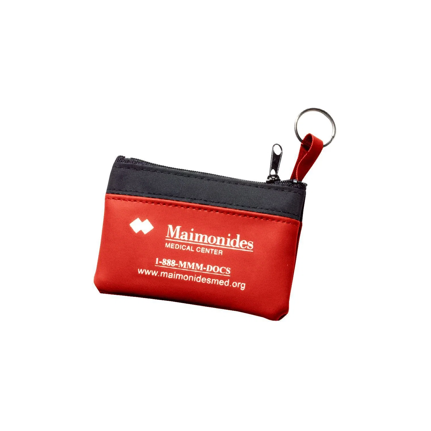 Single Pocket Coin Pouch — Red — view 2