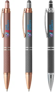Rose Gold Metallic Pen with Stylus - Customizable