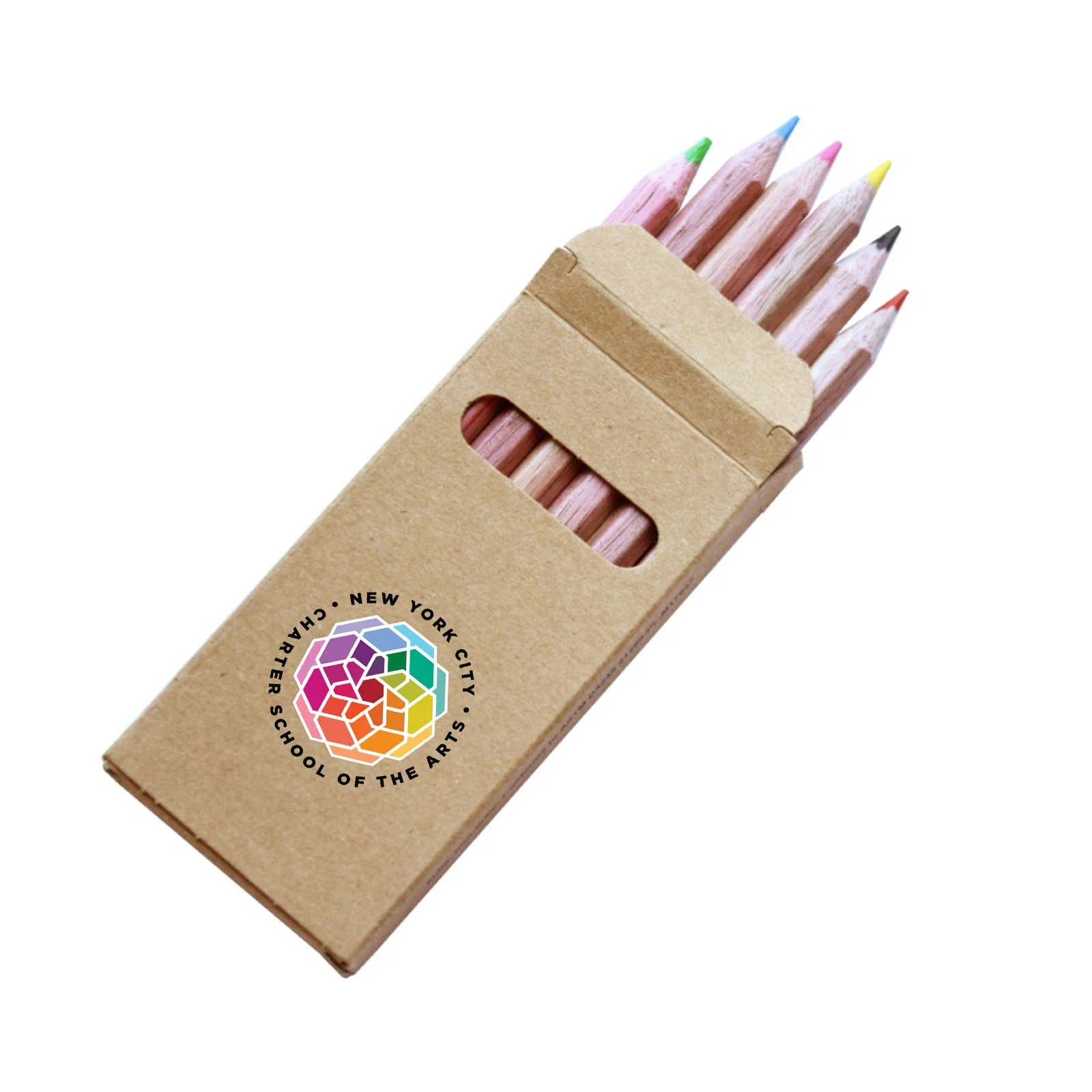 Six-Color Wooden Pencil Set in Box — view 10