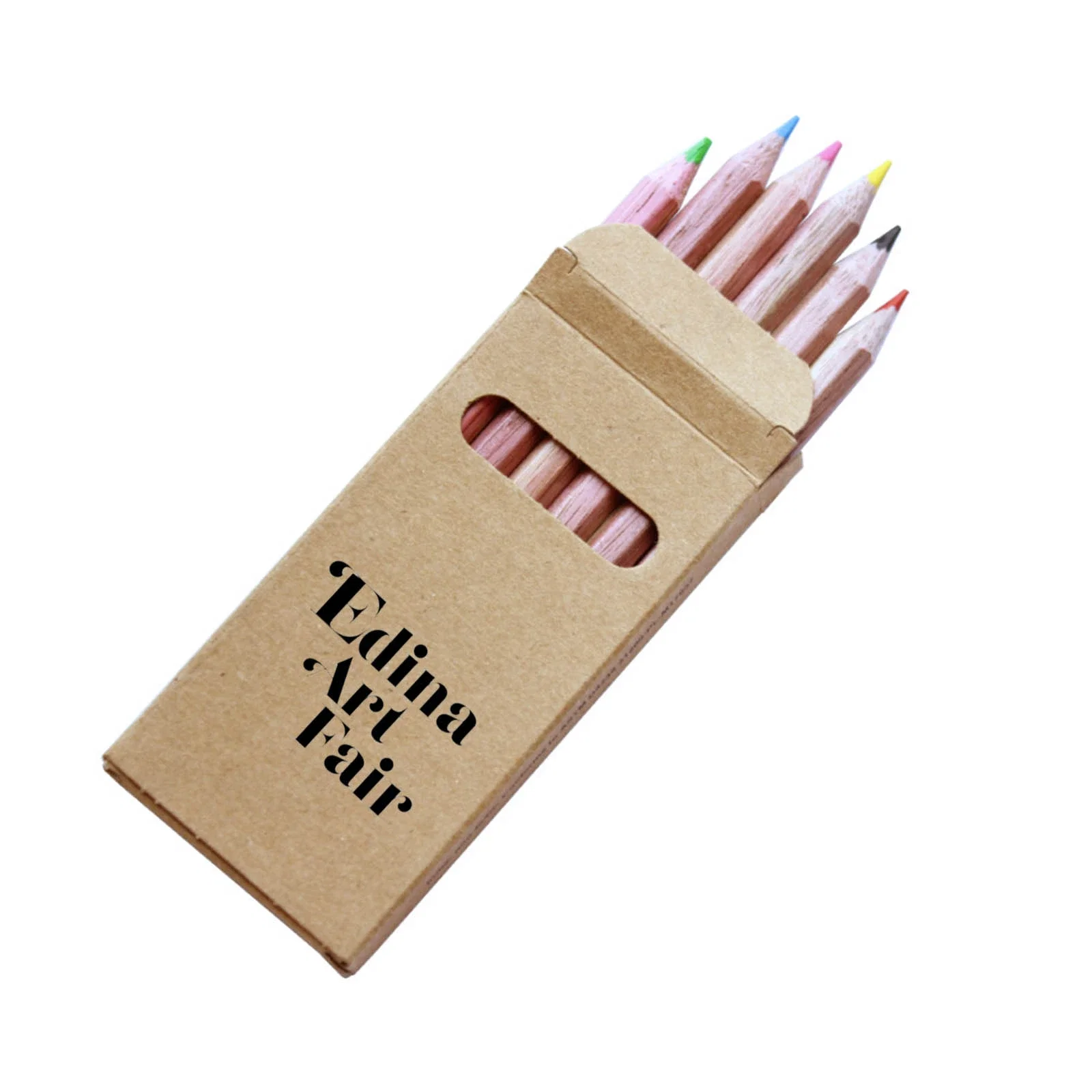 Six-Color Wooden Pencil Set in Box — view 4