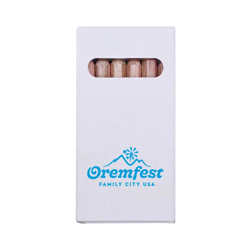 Six-Color Wooden Pencil Set in Box — view 5