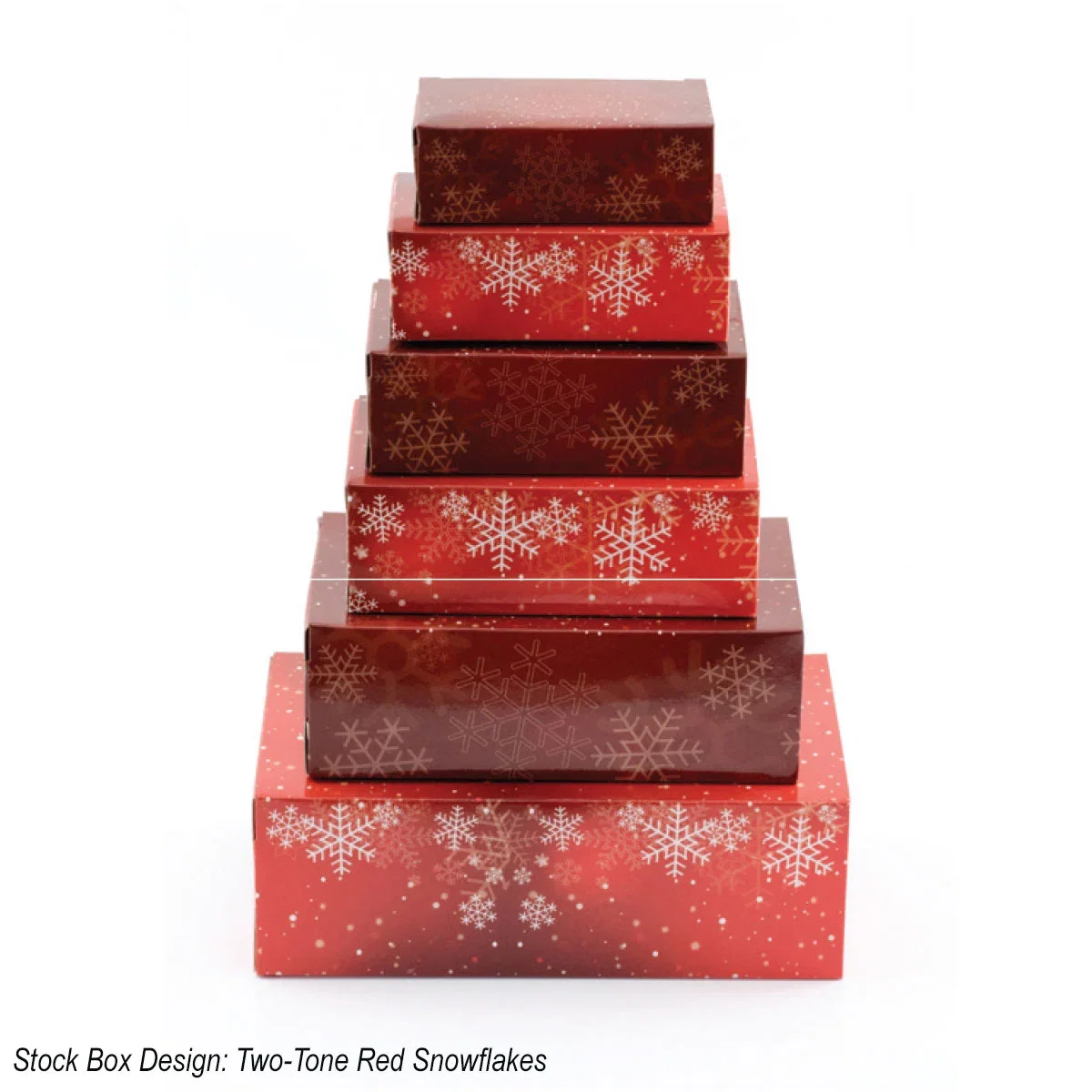 Gold Decadence box design shown as the top layer