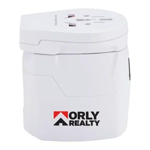 Branded SKROSS World Pro Travel Adapter & USB Charger