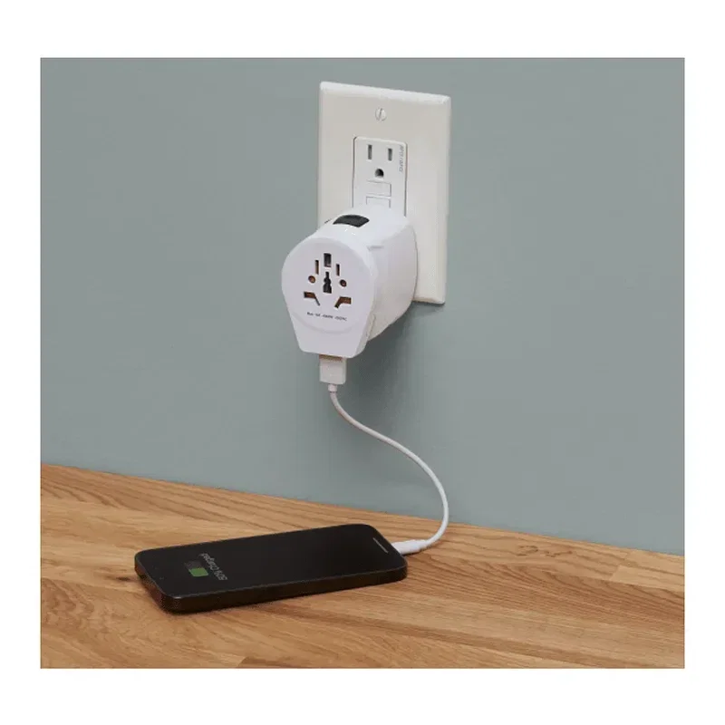 Branded SKROSS World Pro Travel Adapter & USB Charger — view 20