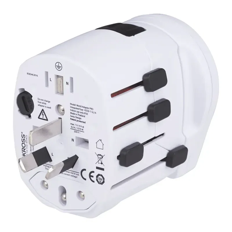 Branded SKROSS World Pro Travel Adapter & USB Charger — view 7