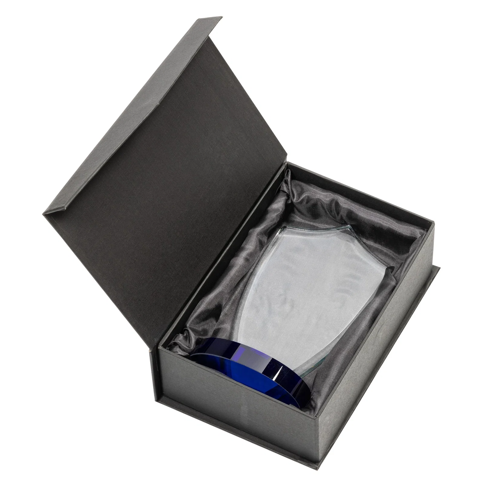 Custom Starfire Crystal Shield Award With Deep Etch and VividPrint, awards for volunteer appreciation