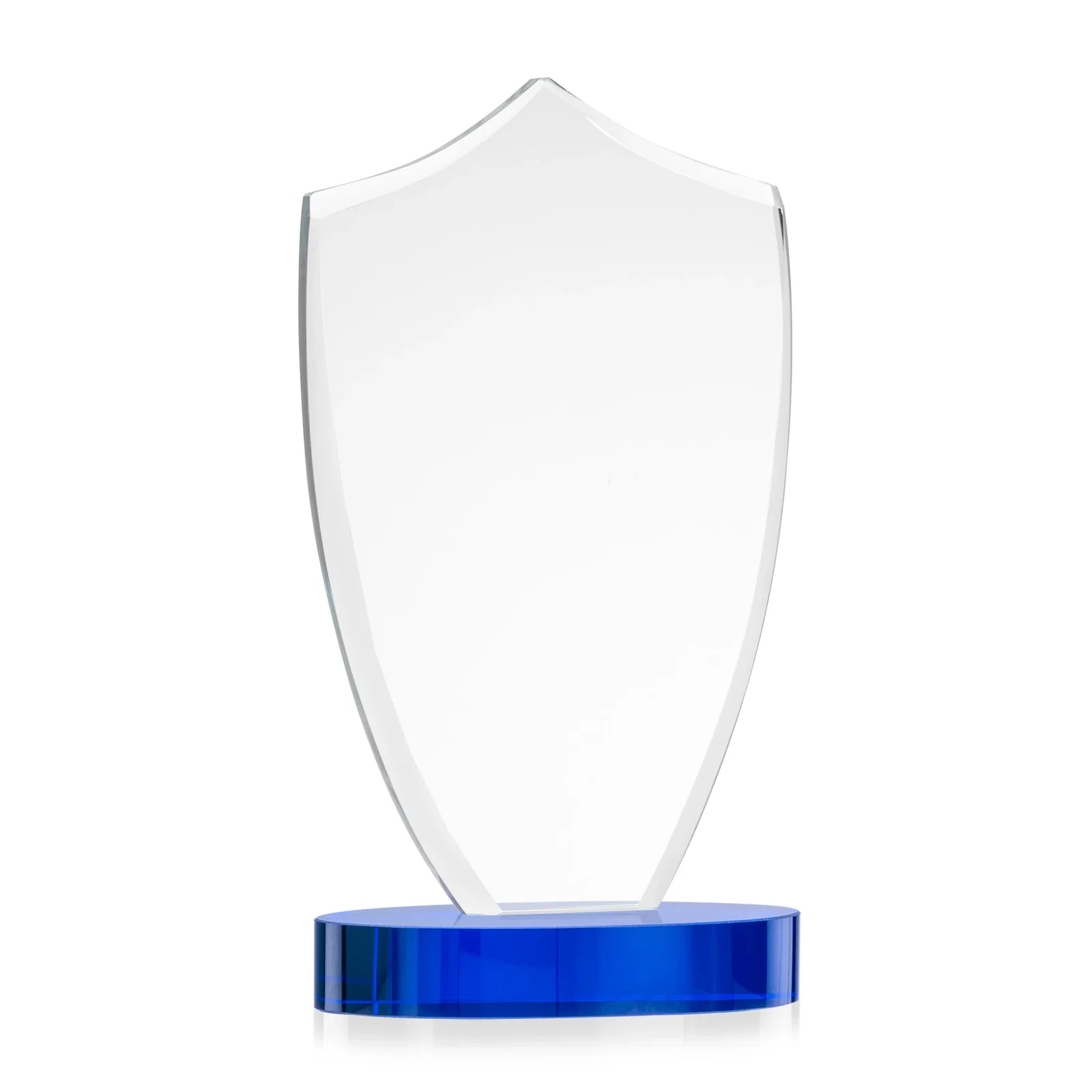 Personalized Starfire Crystal Shield Award With Deep Etch and VividPrint, awards for dealer and partner awards