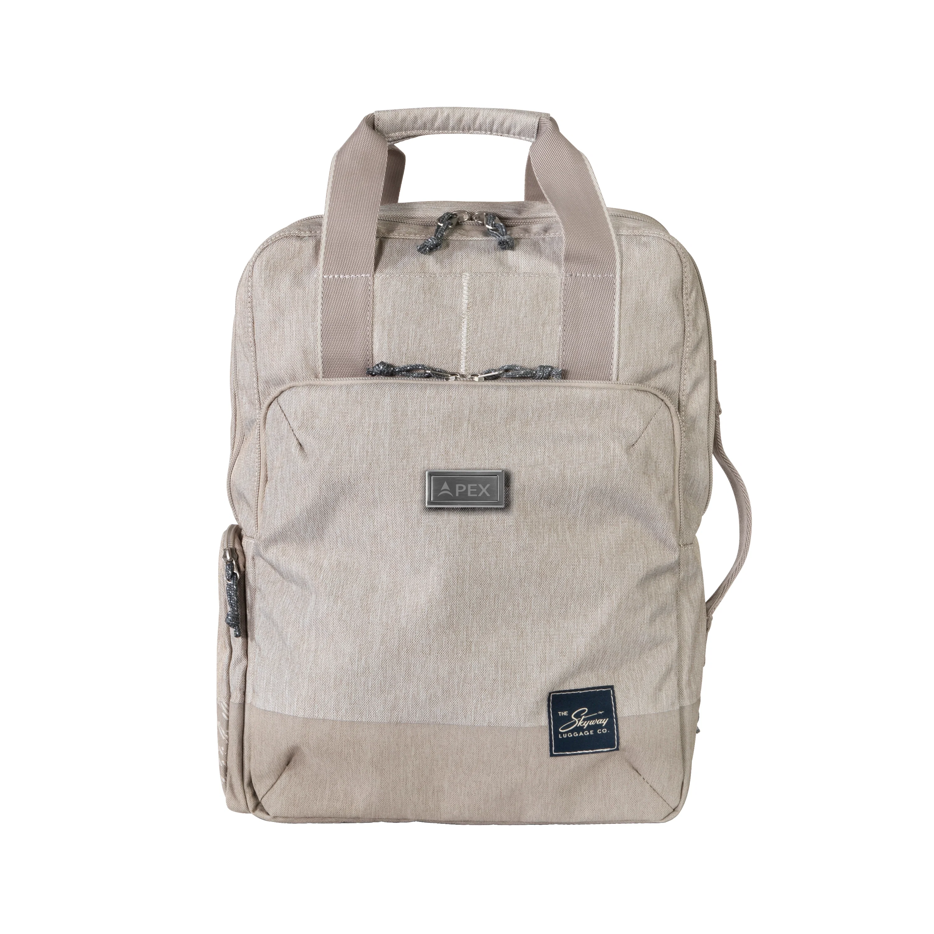 Front panel of the sixteen-inch pack, viewed straight on