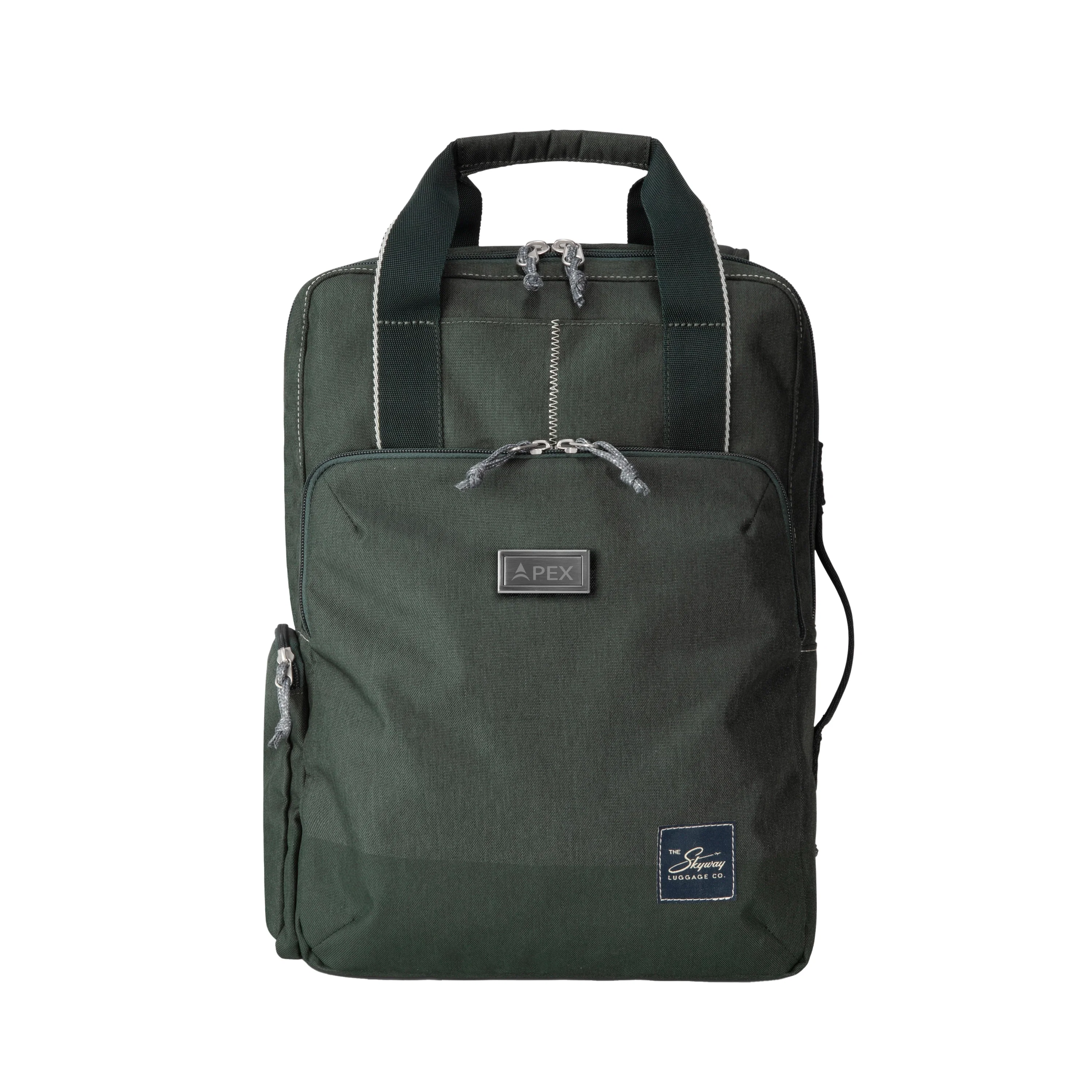 Back panel and strap system seen from behind