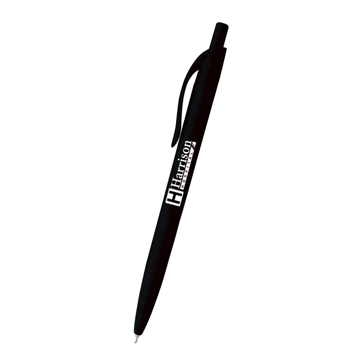 Soft-touch barrel gives the pen a matte finish
