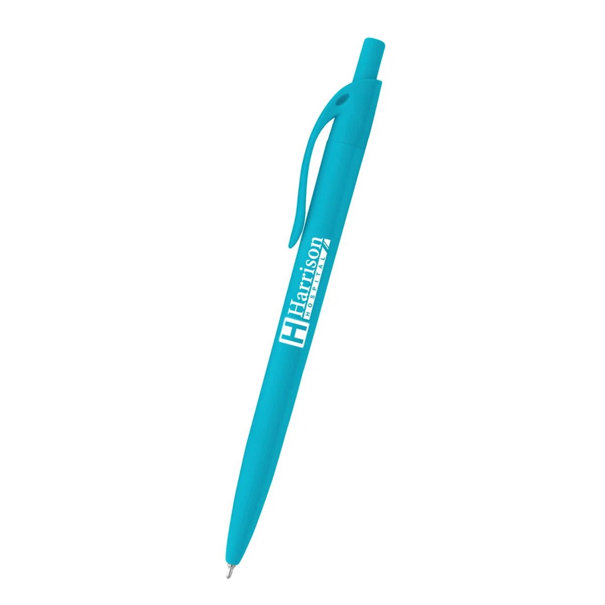 Upper section of the barrel tapers toward the writing tip