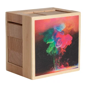 Custom Wooden Sliding Cube Puzzle