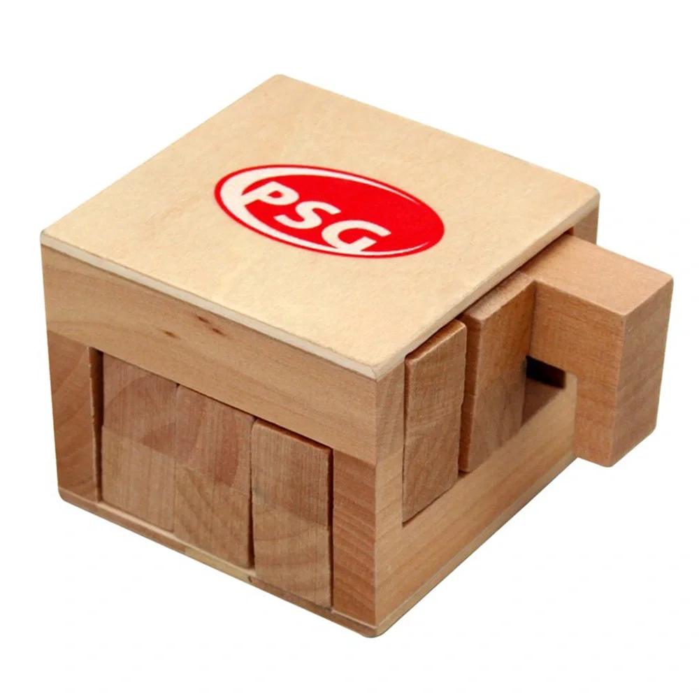 Custom Wooden Sliding Cube Puzzle — view 7