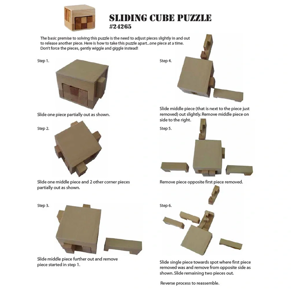 Custom Wooden Sliding Cube Puzzle — view 8