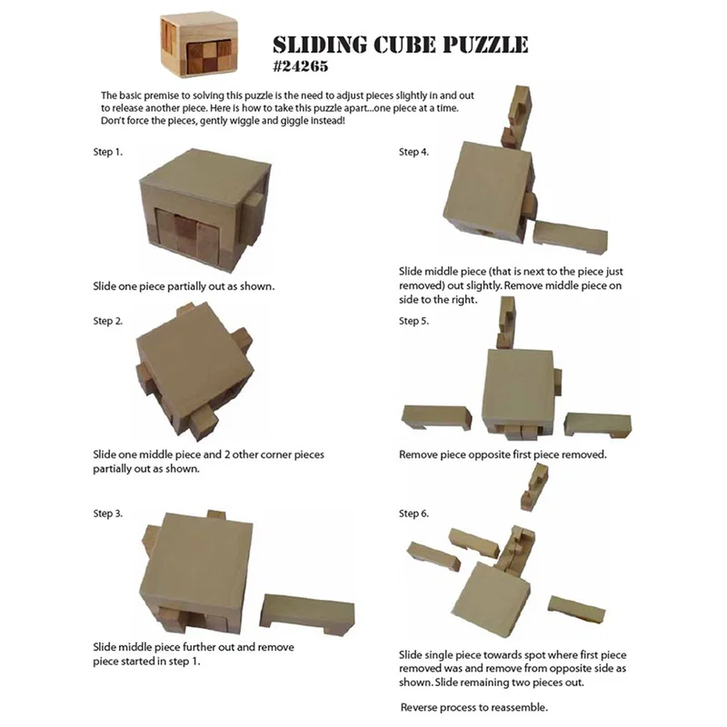 Custom Wooden Sliding Cube Puzzle — view 8