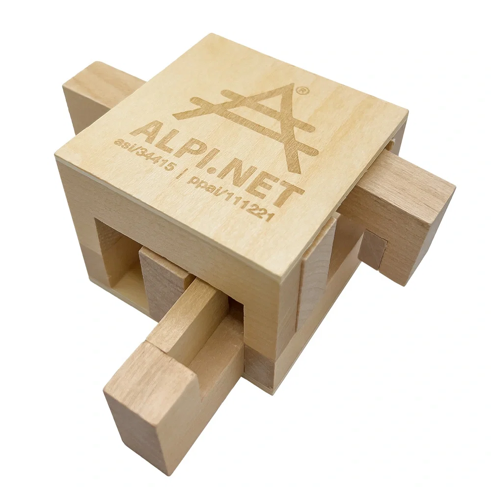Custom Wooden Sliding Cube Puzzle — view 9