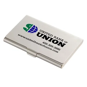 Slim Metal Business Card Case, 3.63" x 2.38", Laser Engraved